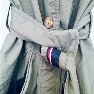 Green Tommy Hilfiger Ladies Trench Coat